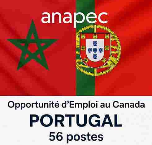 anapec : Opportunité d'Emploi au Canada PORTUGAL 56 postes Secteur Hôtellerie, Restauration & Métallerie - alkhdma
